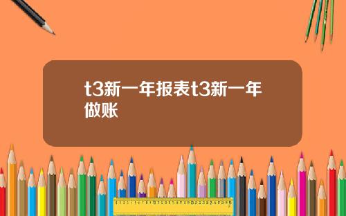 t3新一年报表t3新一年做账