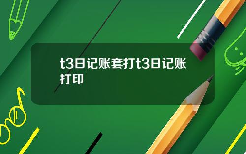 t3日记账套打t3日记账打印