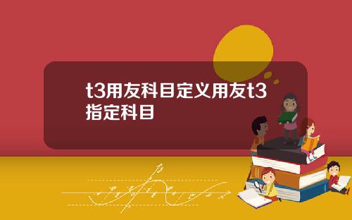 t3用友科目定义用友t3指定科目