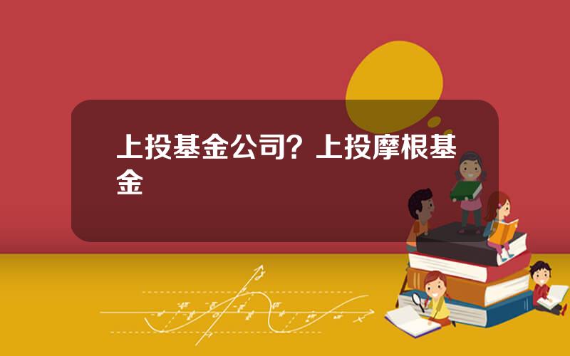 上投基金公司？上投摩根基金