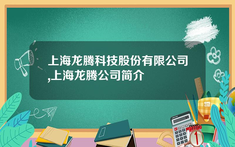 上海龙腾科技股份有限公司,上海龙腾公司简介