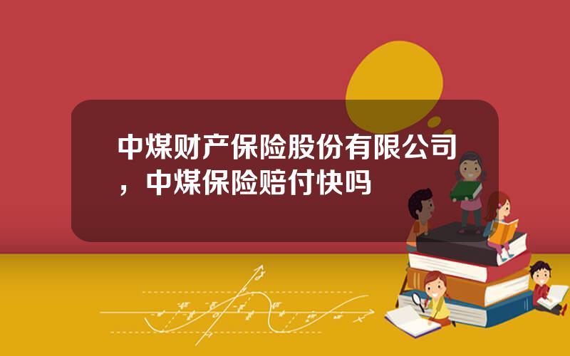 中煤财产保险股份有限公司，中煤保险赔付快吗