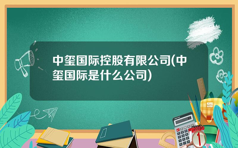 中玺国际控股有限公司(中玺国际是什么公司)