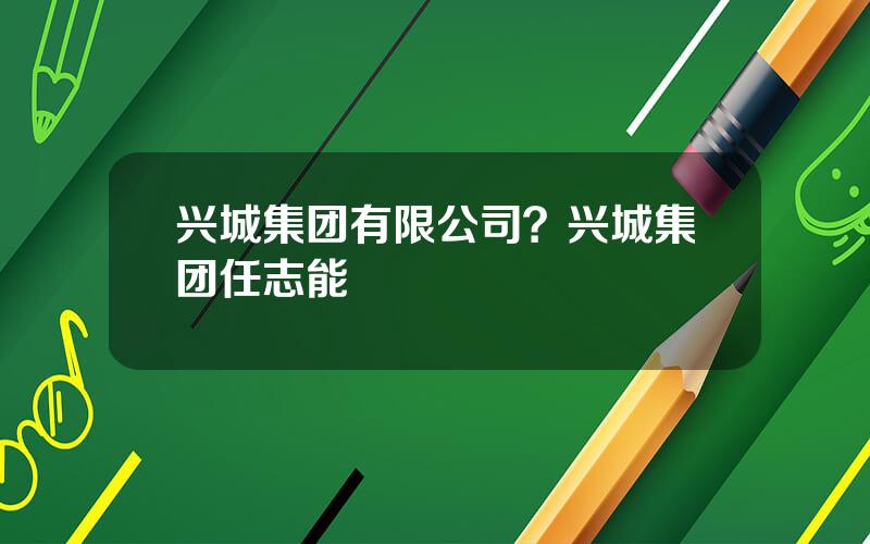 兴城集团有限公司？兴城集团任志能