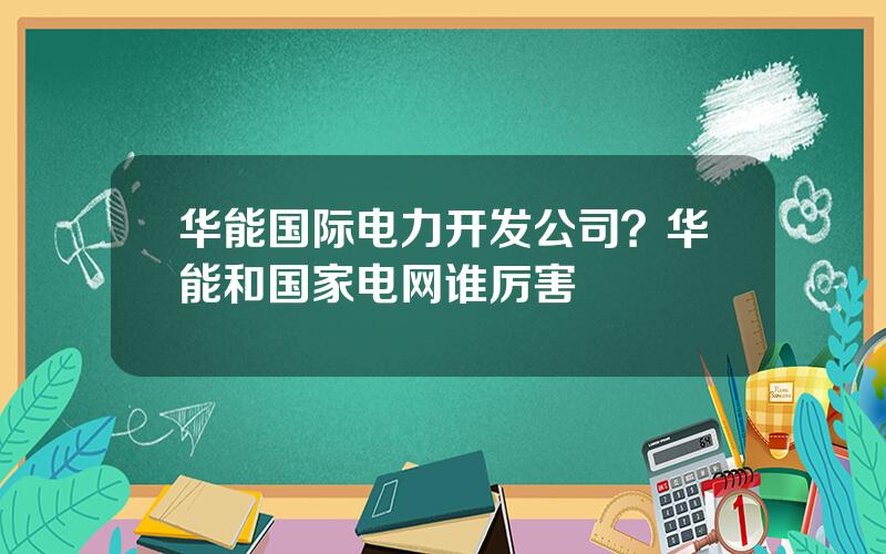 华能国际电力开发公司？华能和国家电网谁厉害