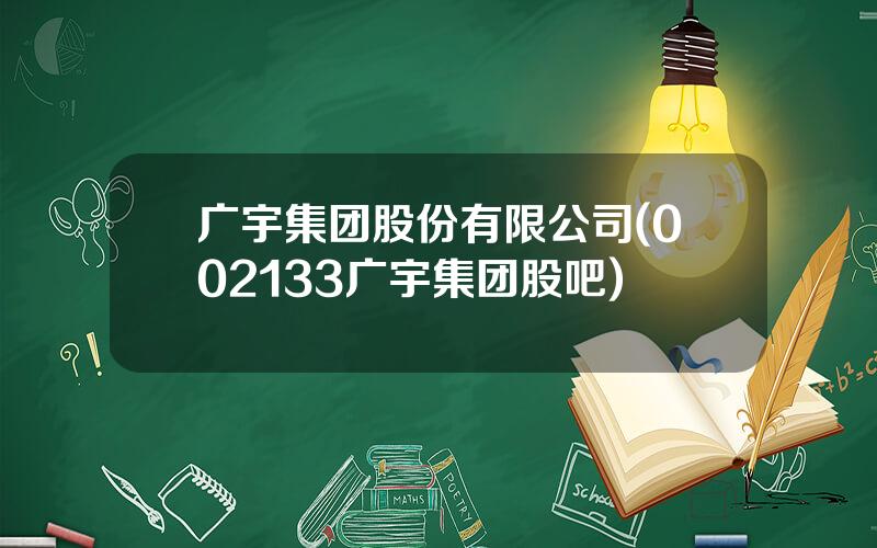广宇集团股份有限公司(002133广宇集团股吧)